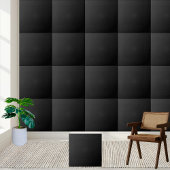 Elegante Matte Black Textured Keramik Tile Fliese