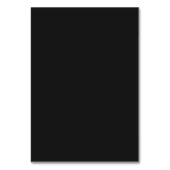 Elegante matte Schwarz-Weiß-Sitzordnung Tischnummer (Rückseite)