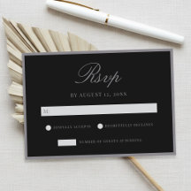 Elegante matte schwarze Old-Money-Hochzeit