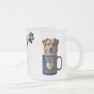 Elegante Mattierte Glashunde-Tasse (10oz) Mattglastasse