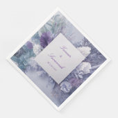 Elegante Mattierte Lavendelhochzeit Serviette