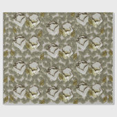 Elegante Mattierte Silbercreme Geschenkpapier (Flach)