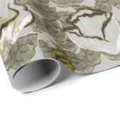 Elegante Mattierte Silbercreme Geschenkpapier (Rolleneckpunkt)