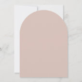 Elegante Mauve-Bogen-Geburtstagseinladung Einladung (Rückseite)