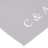 Elegante Mauve, Personalisierte Hochzeit Mittelgroßer Tischläufer (Ecke)