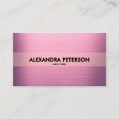 Elegante Mauve Pink Zwei-Tone-Visitenkarte Visitenkarte (Vorderseite)