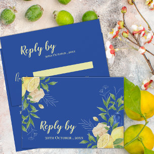 Elegante, mediterran Inspiriert Hochzeitskarten RSVP Karte