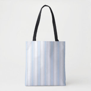 Elegante mediterrane Cabana-Streifen Küstenblau Tasche