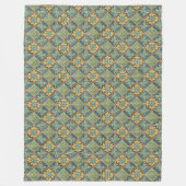 Elegante mediterrane Classic Tile Motif Print Fleecedecke (Vorderseite)