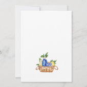 Elegante mediterrane Lemons Einladung Hochzeiten (Rückseite)