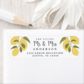 Elegante mediterrane Limemon-Rücksendeadresse (Insitu)