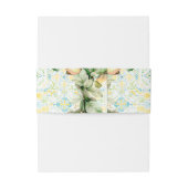 Elegante mediterrane Monografie Hochzeit Einladungsbanderole (Rückseitenbeispiel)