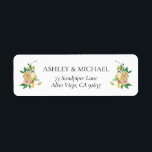 Elegante mediterrane Zitronenblumenwelt Rücksendea<br><div class="desc">Herzlich willkommen bei Ihren Gästen mit dem Label Elegant Mediterranean Lemon Floral Return Address Label. Das inspirierte Design der Amalfiküste besticht durch atemberaubende Zitronen, fruchtige und staubige Rosen und eine Touch Zitrusgrün. Freuen Sie sich auf klassische Eleganz und modernen Komfort. Freuen Sie sich auf das unvergessliche Brautparty. Bereiten Sie sich...</div>