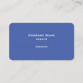 Elegante Medium Blue Wedding Dress Business Card Visitenkarte (Rückseite)