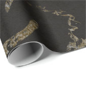 Elegante Medusa Snakes Luxuriöse Kunst Geschenkpapier (Rolleneckpunkt)