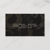 Elegante Medusa Snakes Luxuriöse Kunst Visitenkarte (Rückseite)