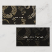 Elegante Medusa Snakes Luxuriöse Kunst Visitenkarte (Vorne/Hinten)