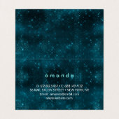 elegante Meerjungfrau irisierende Imitate Glitzer  Visitenkarten (Innenseite Aufgefaltet)