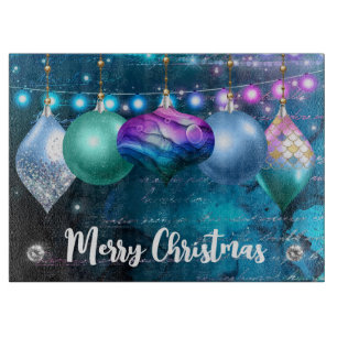 Elegante Meerjungfrau Winter-Christbaumkugeln Weih Schneidebrett
