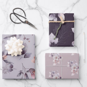 Elegante Mehrzweck-Blumen Geschenkpapier Set