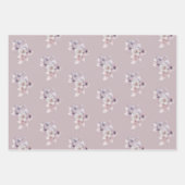 Elegante Mehrzweckblume Geschenkpapier Set (Vorderseite 3)