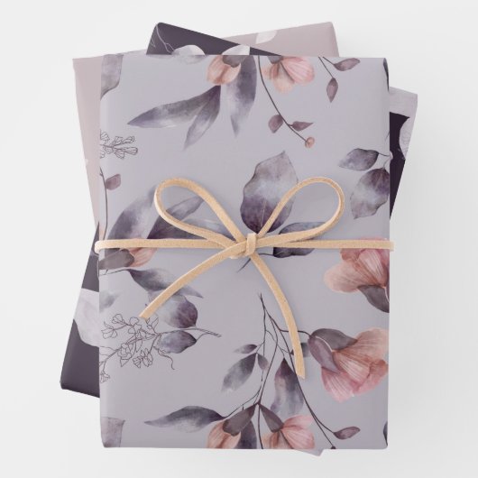 Elegante Mehrzweckblume Geschenkpapier Set (Beispiel)