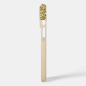 Elegante Melting Gold Glittery Glam Case-Mate iPhone Hülle (Rückseite / Links)