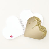 Elegante Melting Gold Glittery Glam Notizblock (Innenseite)