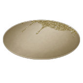 Elegante Melting Gold Glittery Glam Schneidebrett (Ecke)