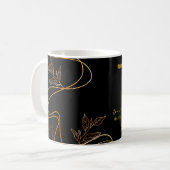 Elegante Memorial Bewahren Minimalistische Tasse (Vorderseite Links)