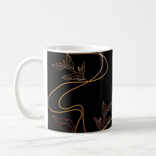 Elegante Memorial Bewahren Minimalistische Tasse (Links)