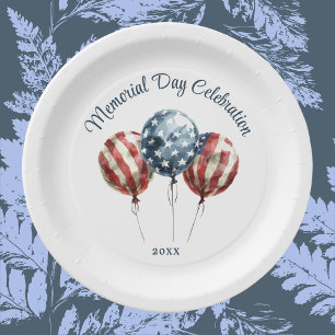 Elegante Memorial Day-Party Pappteller