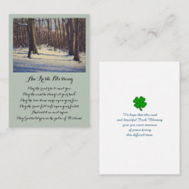 Elegante Memorial Funeral Sympathy Card Visitenkarte