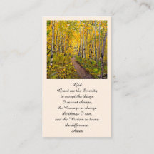 Elegante Memorial Service Card