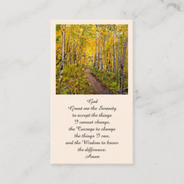 Elegante Memorial Service Card Visitenkarte