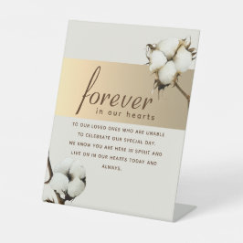 Elegante Memorial Sockelschild