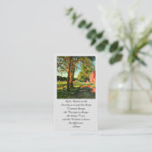 Elegante Memorial Sympathy Card Visitenkarte (Stehend Vorderseite)