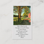 Elegante Memorial Sympathy Card Visitenkarte (Vorderseite)