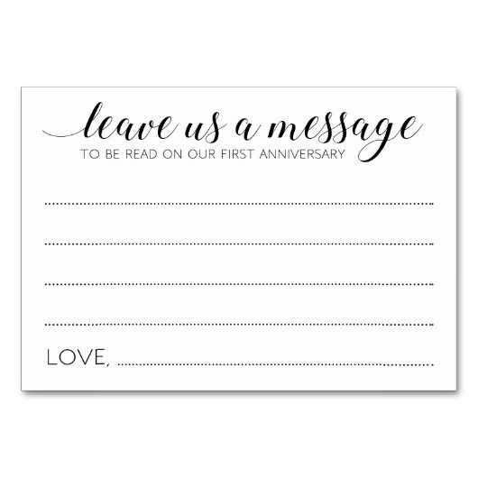 Elegante Memory Box Gästebuchskarten Tischnummer (Vorderseite)