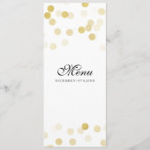 Elegante Menükarte (Rückseite)