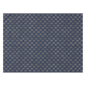 Elegante Mermaid Navy Metallic Gold Theme Party Tischdecke (Vorderseite (Horizontal))