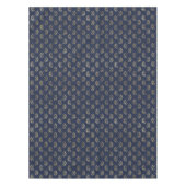 Elegante Mermaid Navy Metallic Gold Theme Party Tischdecke (Vorderseite)