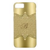 Elegante Metallgolddrucke mit Diamanten-Muster Case-Mate iPhone Hülle (Rückseite)