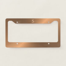 Elegante Metallic Bronze Monogram Mens