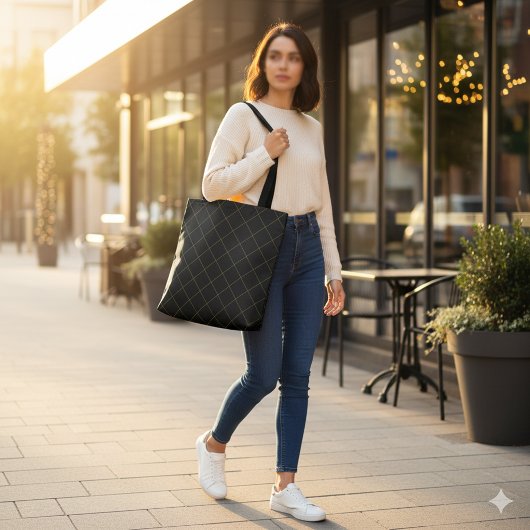 Elegante Metallic-Gold-Box-Streifen-Schwarz Tasche