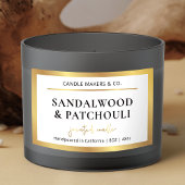 Elegante Metallic Imitate Gold Script Schriftart C Rechteckiger Aufkleber