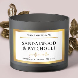 Elegante Metallic Imitate Gold Script Schriftart C Rechteckiger Aufkleber