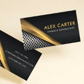 Elegante Metallic Modern Luxury Business Card Visitenkarte