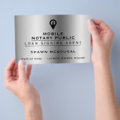 Elegante metallische Imitat Flyer (Handgriff)