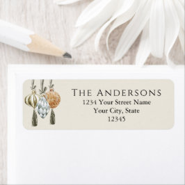 Elegante Metallische Ornamente Weihnachtsfeiertag